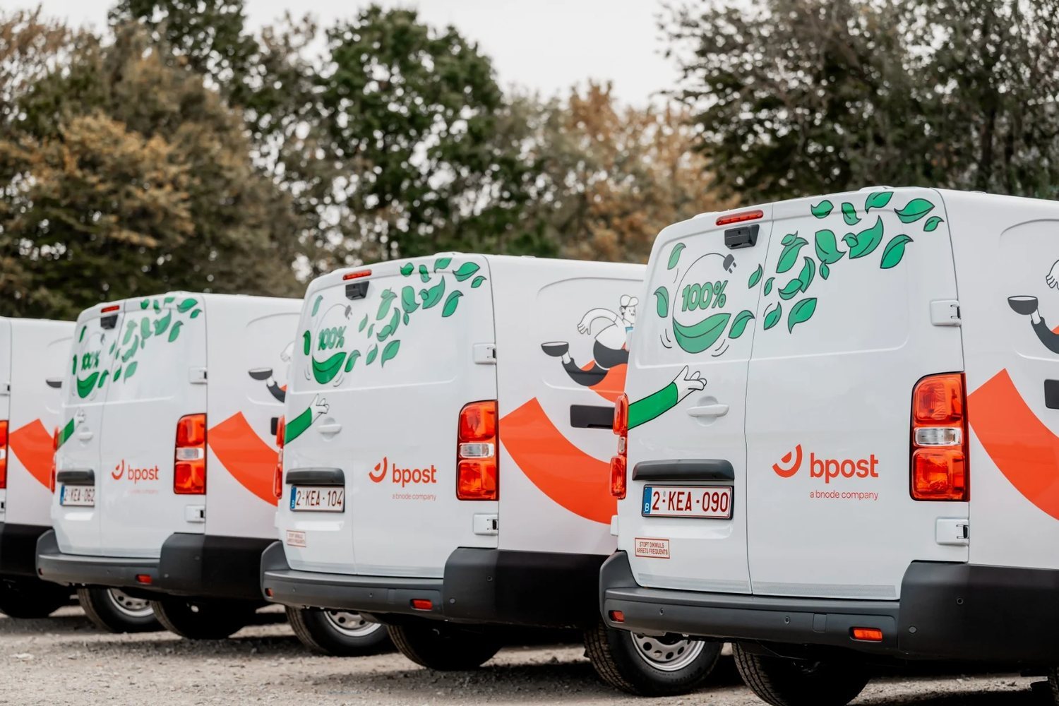 Bpost operates 4,165 electric delivery vans