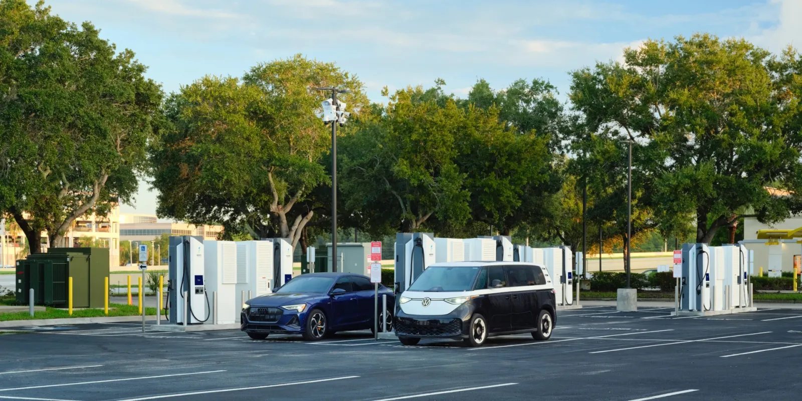 Electrify America opens its largest charging station with 24 DC fast chargers