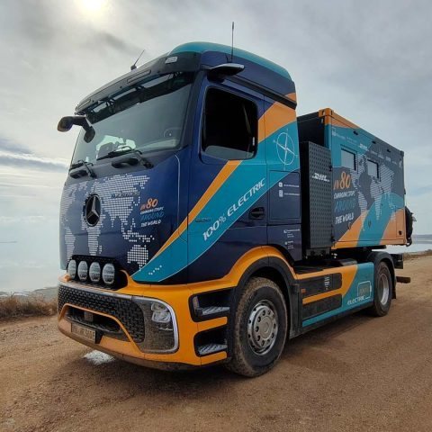 Mercedes-Benz eActros 600 completes first 3,500 km leg of world tour