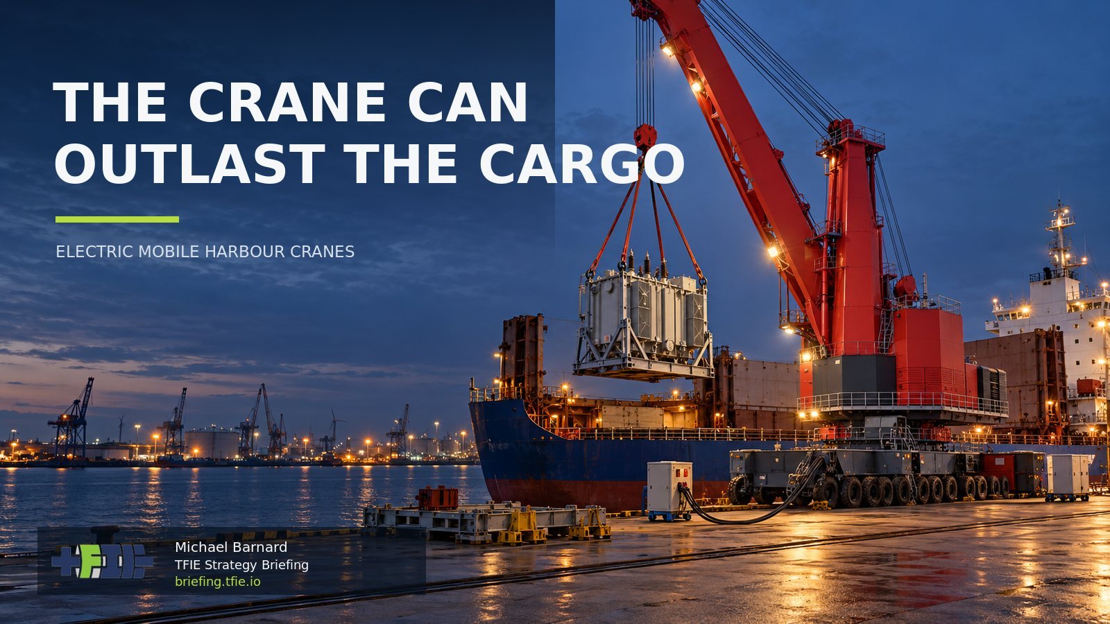 Katoen Natie puts two all-electric mobile harbour cranes into service in Antwerp