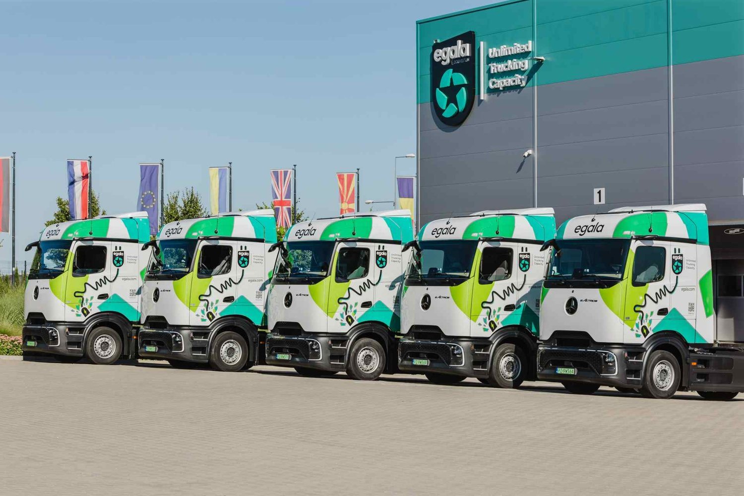 Egala takes delivery of 175 Mercedes-Benz trucks, including 20 eActros 600