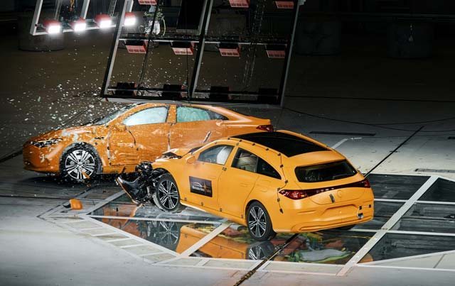 Mercedes-Benz says electric CLA passed severe side-impact crash test