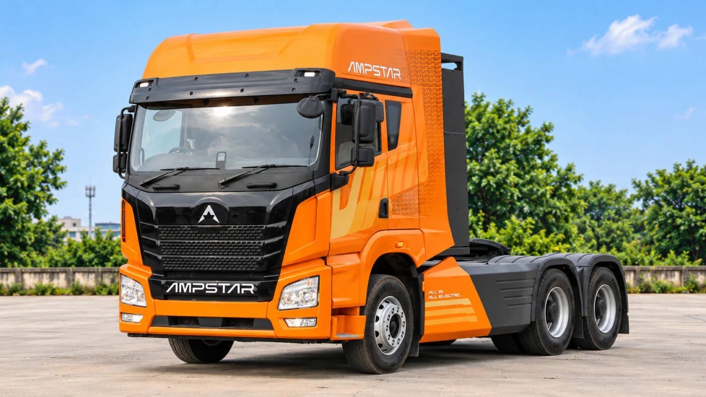 Ampstar secures order for 100 electric heavy-duty trucks from JSW Cement