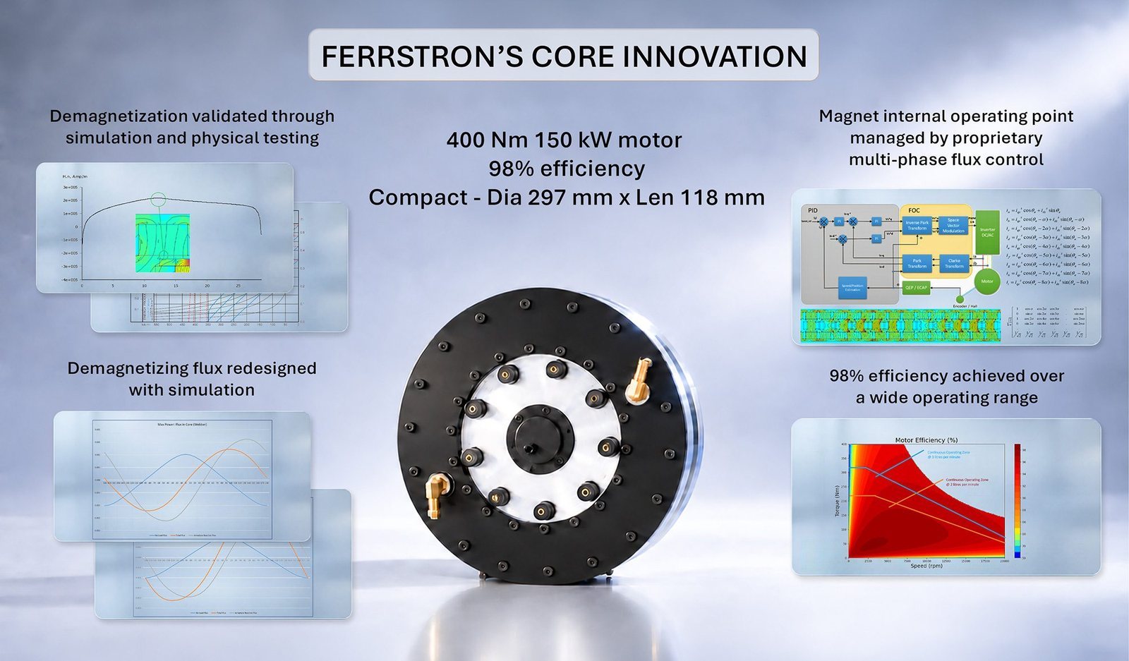 Ferrstron road-tests 150 kW ferrite-magnet motor prototype