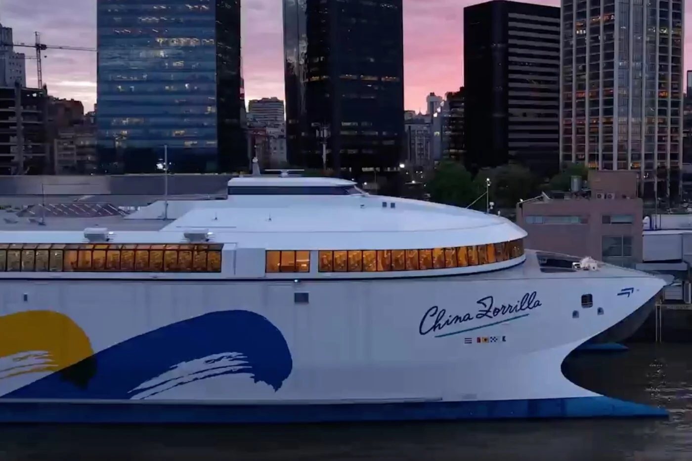 Electric ferry China Zorrilla begins commercial operations in South America